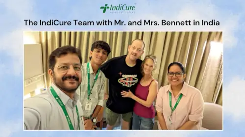 The IndiCure Team with Mr. and Mrs. Bennett in India